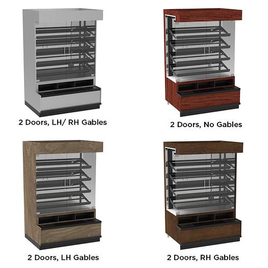 Cayuga Pastry Case w Ledge - 39"