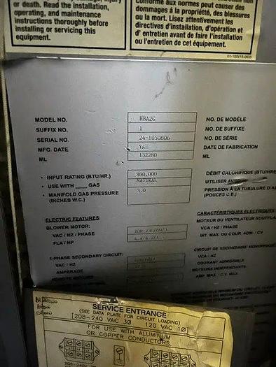 Used Hobart HBA-2G Double Rack Oven