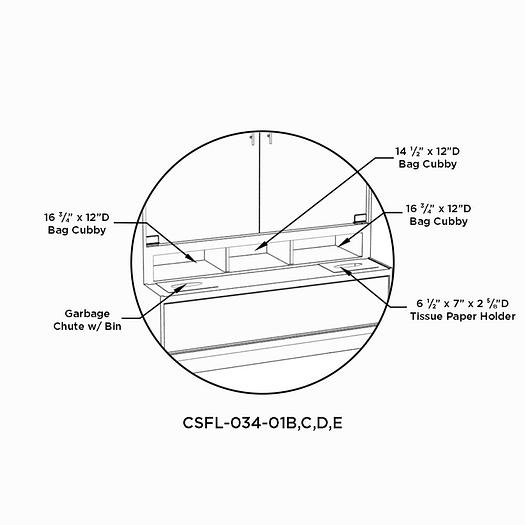 Cayuga Pastry Case w Ledge - 39"