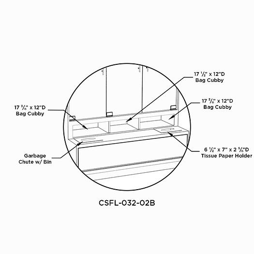 Pastry Case w Ledge - 43"