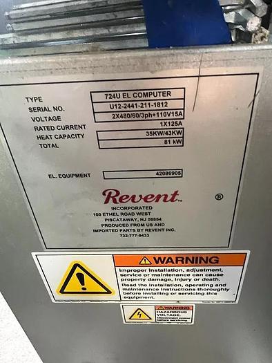 Refurbished Revent 724E Double Rack Oven