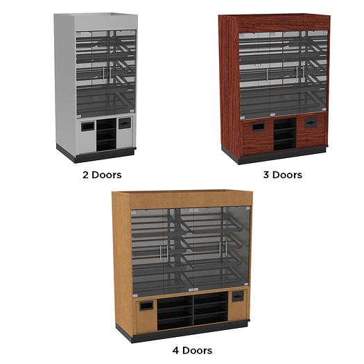 Cayuga Pastry Case w Ledge - 33" D