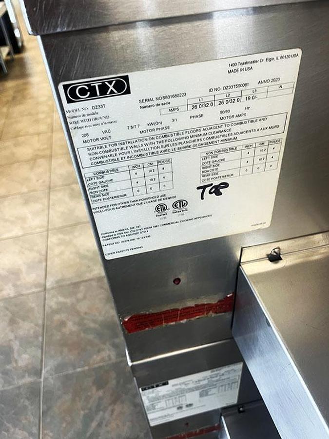 Refurbished CTX Double Stack DZ33T Infared Oven