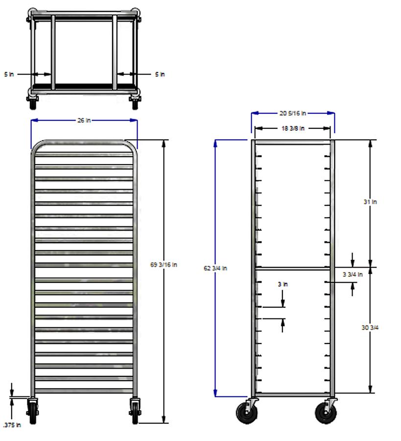 Aluminum All Welded Transport Racks