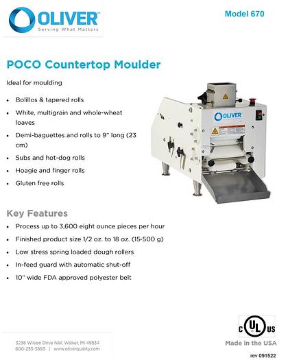 POCO 670 COUNTERTOP MOULDER