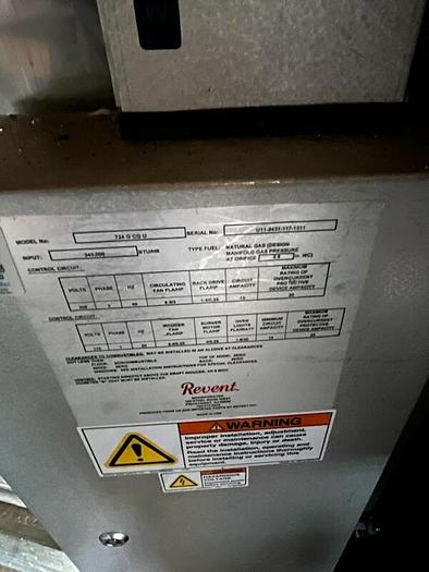 Used Revent 724 Double Rack Ovens