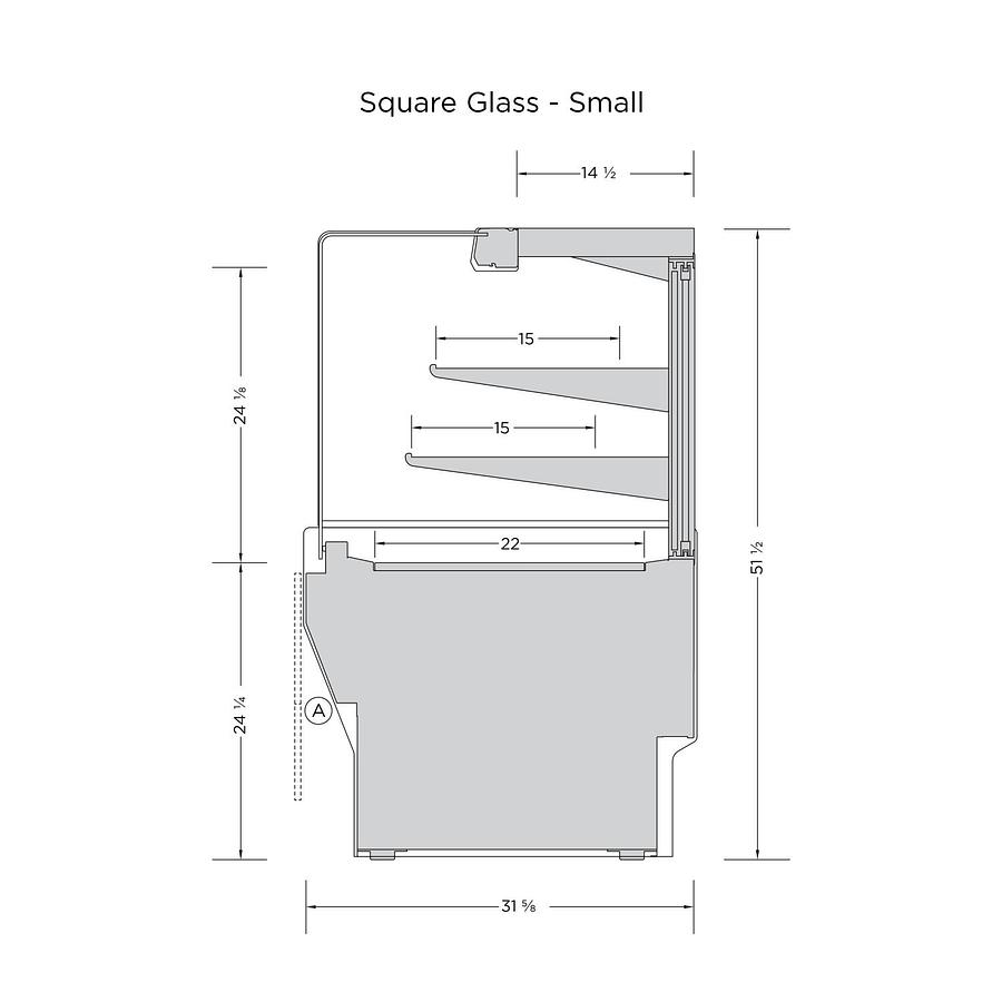 Cayuga Double Curved High Capacity Full Service Display Case