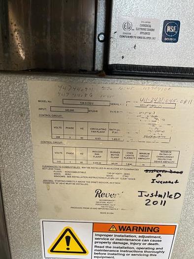 Used Revent 724 Double Rack Ovens