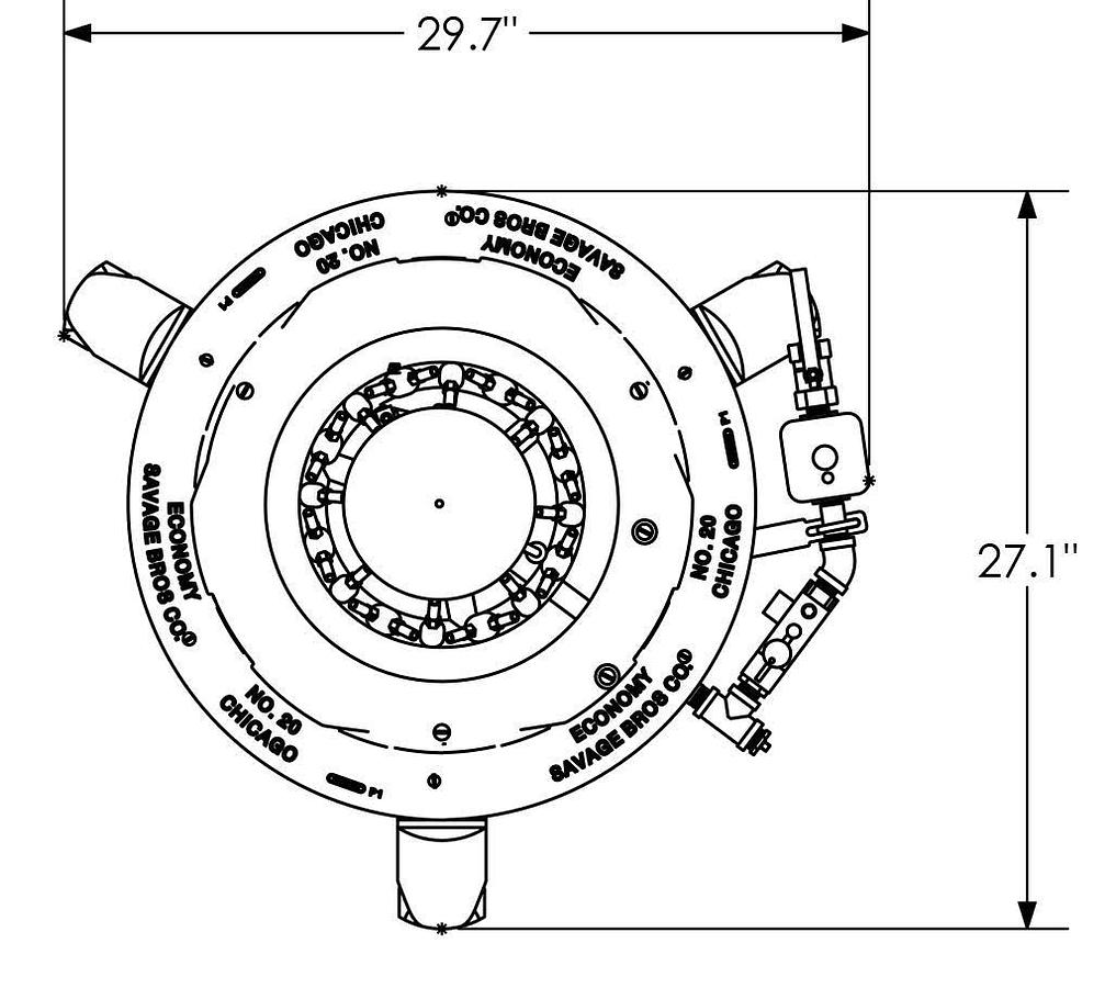 Savage #20 Gas Candy Stove