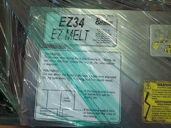 Used BELSHAW EZ34 HEATED 120V FRYER FILTER