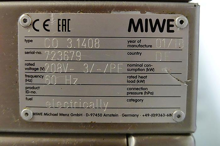 Used MIWE Condo Deck Oven