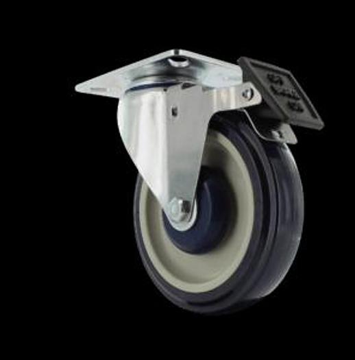 HBS51002; 3"x1-1/4" Medium Duty Swivel Caster w/ 3" x 4" Top Plate