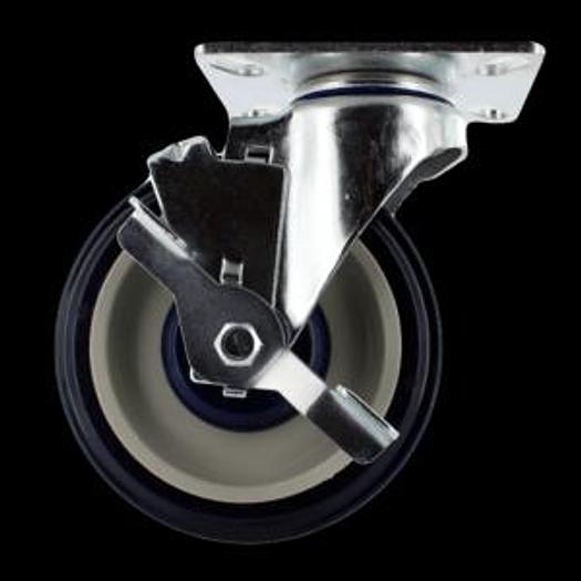 HBS51002; 3"x1-1/4" Medium Duty Swivel Caster w/ 3" x 4" Top Plate