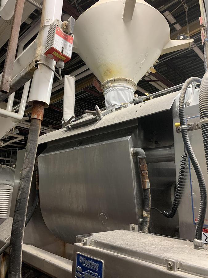 Refurbished Peerless HS13 HD Horizontal Roller Bar Mixer and Scaling Hopper