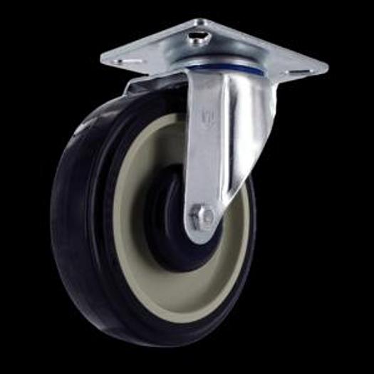HBS51002; 3"x1-1/4" Medium Duty Swivel Caster w/ 3" x 4" Top Plate