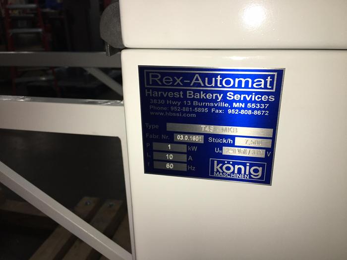 Refurbished Konig Rex Classic 4 and 5 Row Divider Rounder