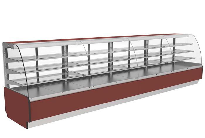 Cayuga Double Curved High Capacity Full Service Display Case