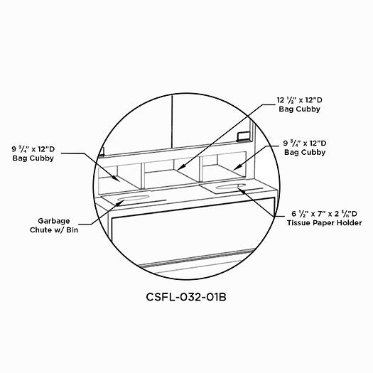 Pastry Case w Ledge - 43"