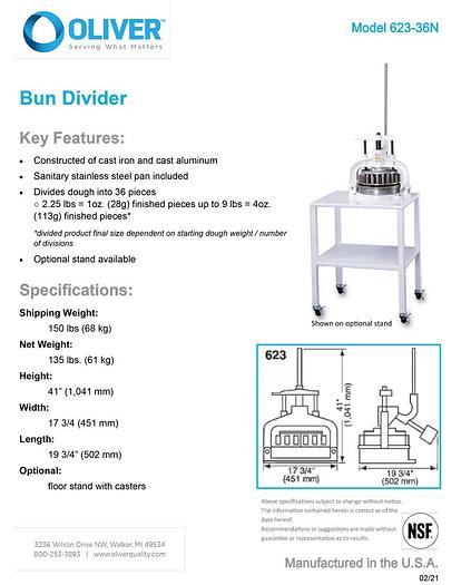 MANUAL DOUGH DIVIDER