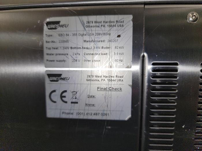 Used Wiesheu  Combination Deck and Convection Oven