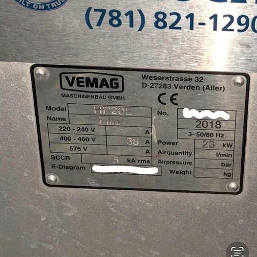Used 2017 Vemag HP20 E