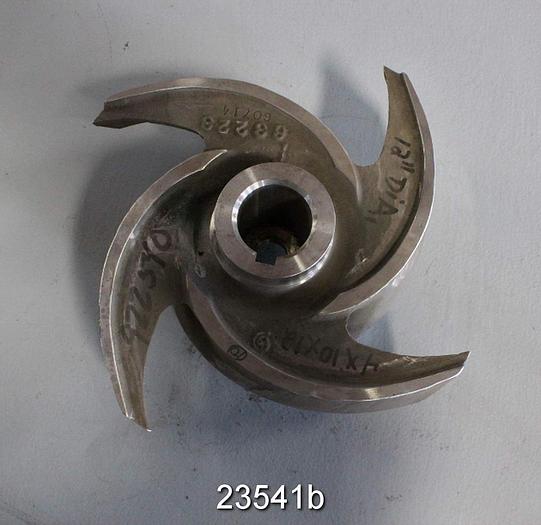 Used Goulds 3175 Impeller, 3175S, 4X10X12, 4 Vanes, 12" Diameter #23541