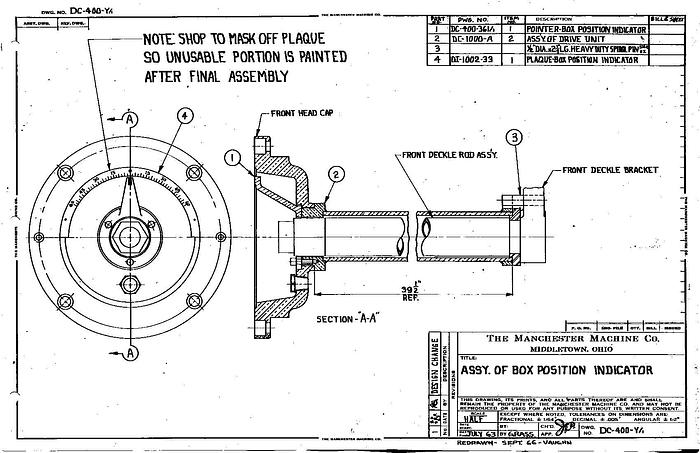 Used PAPER MACHINE COMPONENTS #20640