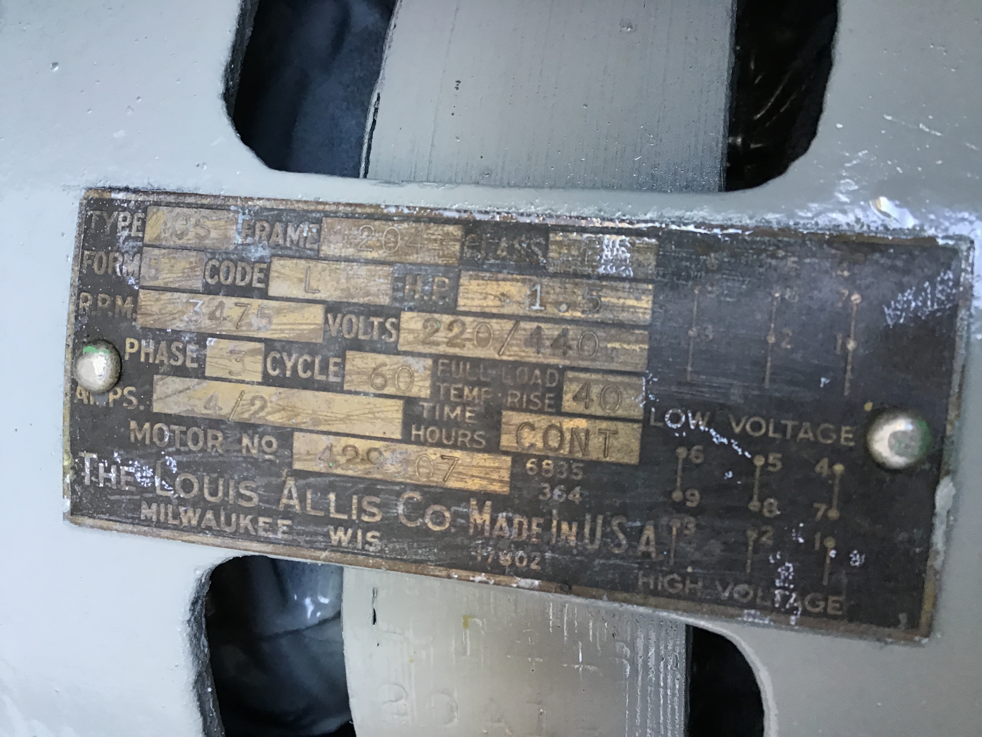 Used Baker Mdl. 3 Profile Grinder