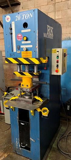 Used 20 TON, RK MACHINERY , HYDRAULIC C-FRAME PRESS