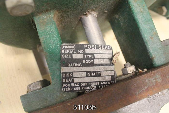 Used Fisher 8560 6" Butterfly Control Valve #31103