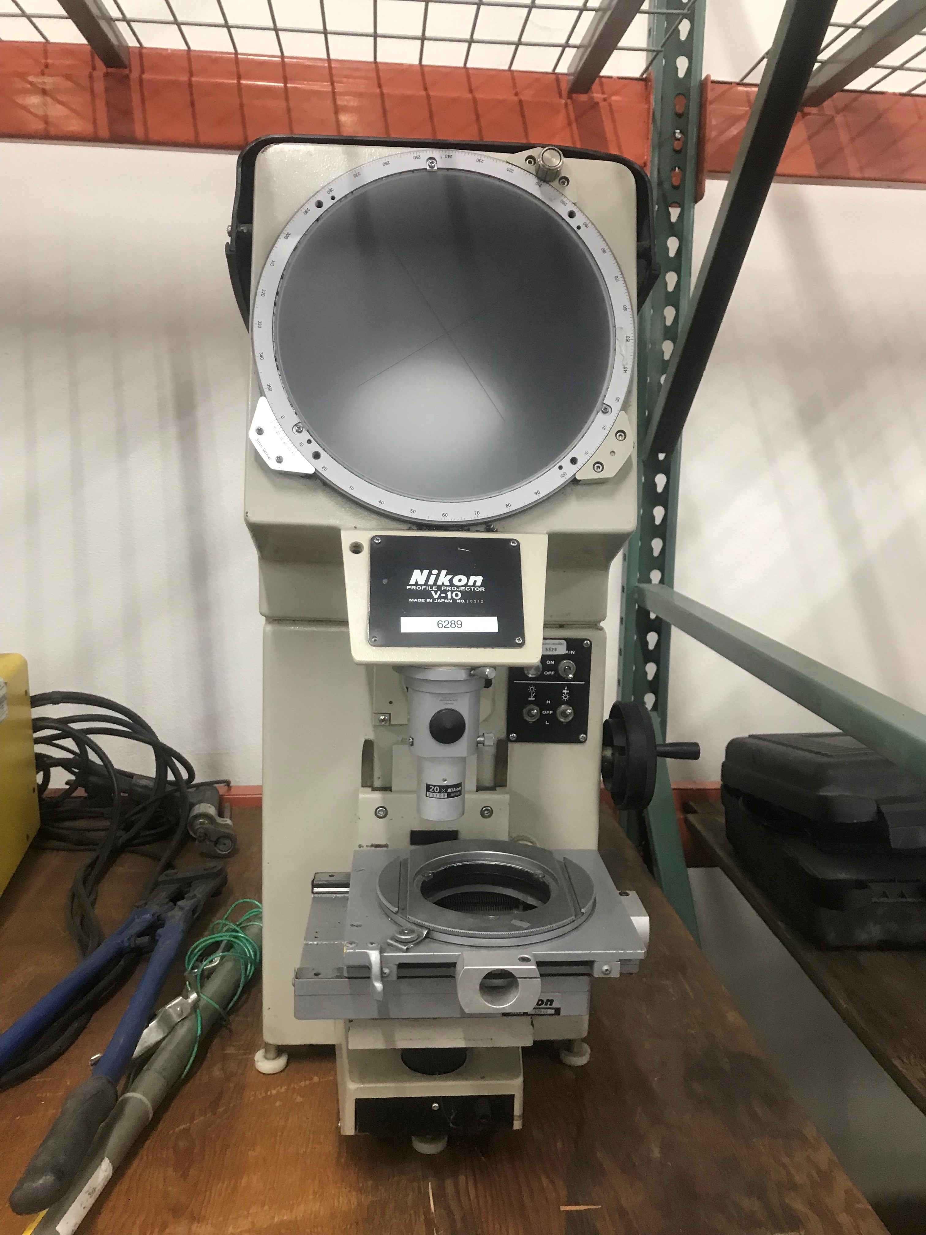 Used Nikon V-10 Bench Optical Comparator 10" #6289
