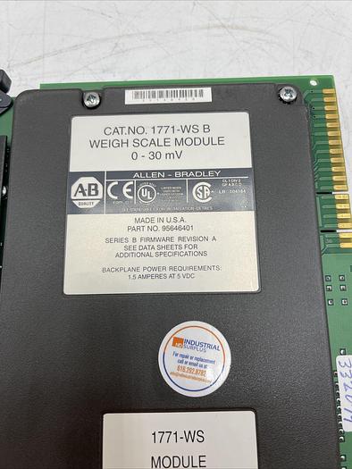 Used Allen Bradley 1771-WS B Weigh Scale Module