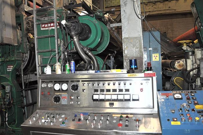 Used 196" (4.97M) FARRELL 2-ROLL CALENDER, NIPCO & TRI PASS ROLLS 1000 PLI (Ref PM 1)