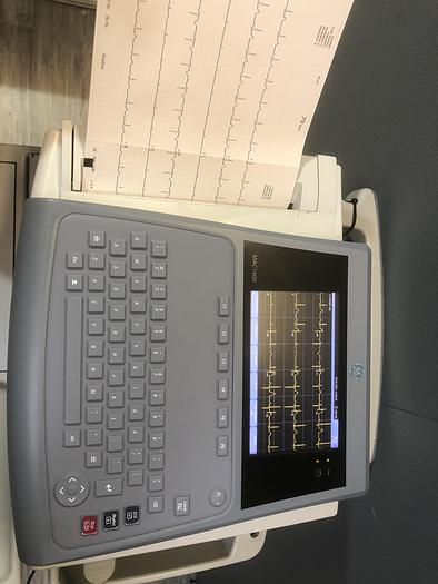 Gebraucht GE MAC 1600 EKG Gerät Elektrokardiograph auf Trolley