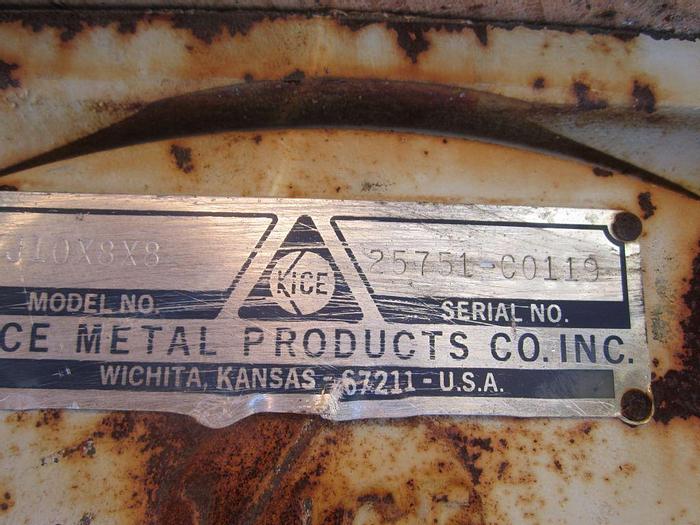 Used Valve, Rotary, Airlock, 10", C/st, Kice, 1/2 Hp #S739093