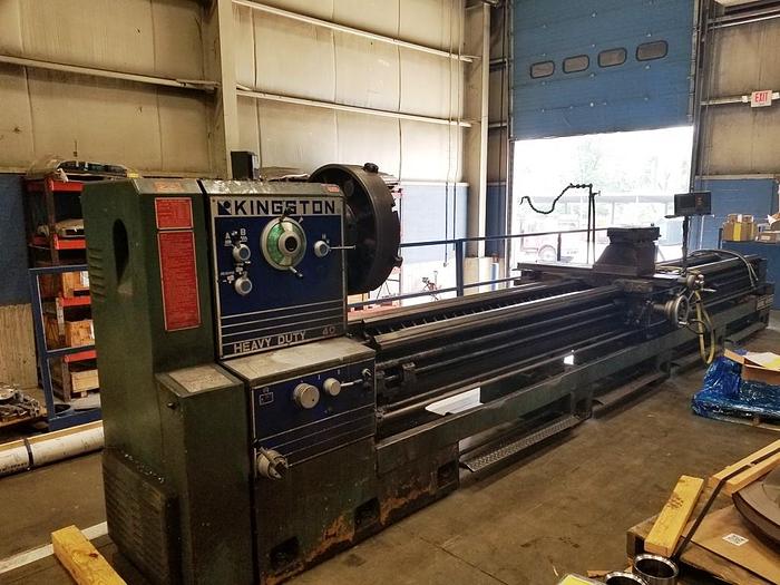 Kingston Engine Lathe, 40" x 197.5", 26" Chuck, 31" SOC, 1200 rpm, 20 hp ID17592