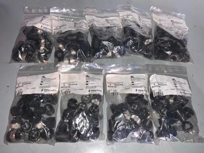 Angled female connector M12, 4 pole 1259 RKCW 4/9