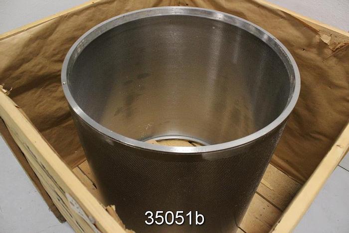 Used Bird Model 50 Pressure Screen Inner Basket, 0.070" Holes #35051