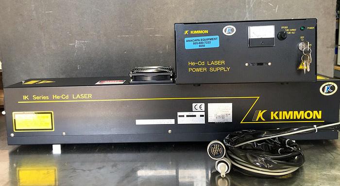 Used Kimmon Electric 1K3202R-D, KR1801C IK Series He-Cd Laser & Power Supply (6658) W