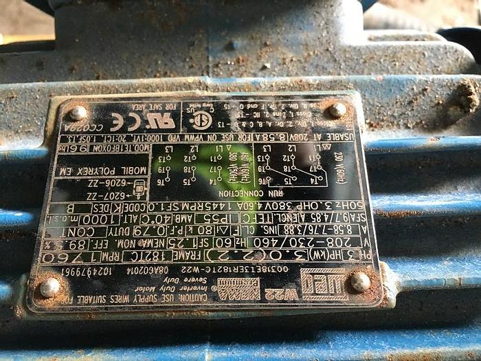 Used Used Magnatex Model MPL42-V25N-180TC 316 stainless steel centrifugal pump