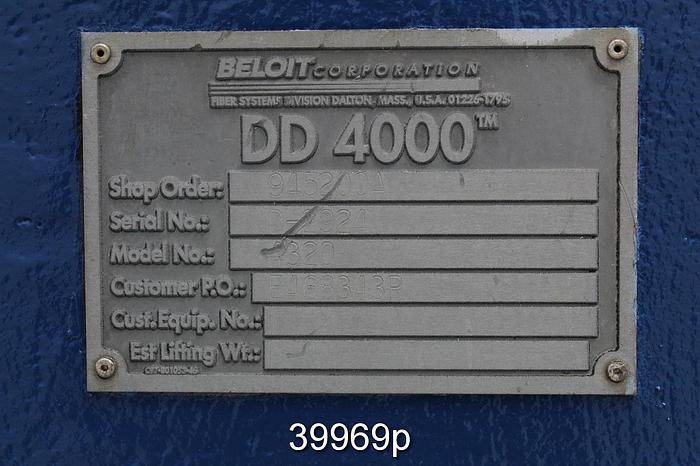 Refurbished Beloit Jones DD4000 Refiner, 20/24" #39969