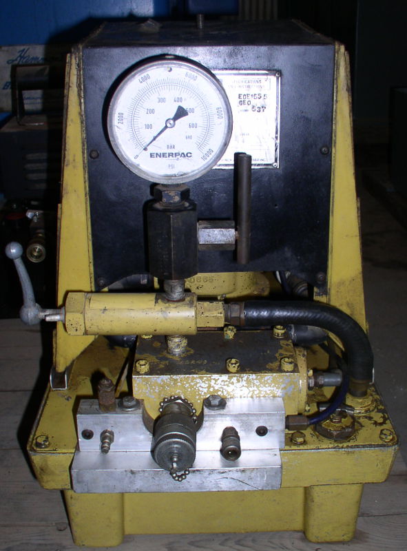 Used Enerpac Model E0E1555 Hydraulic Unit