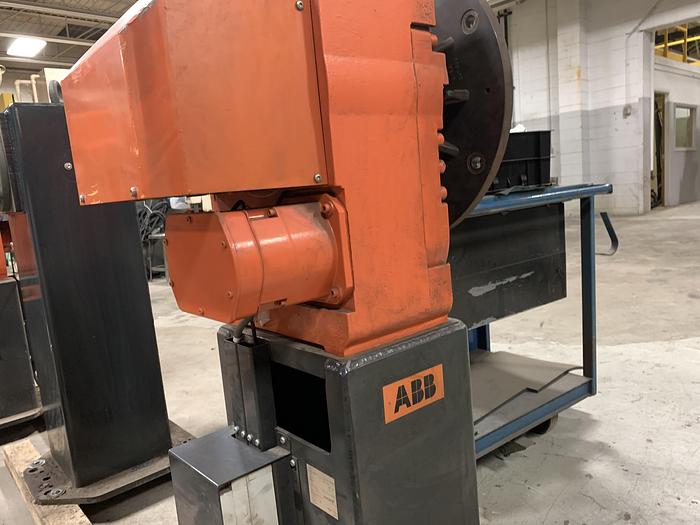 Used ABB IRB 2400 ROBOTIC ARC WELDING CELL WITH DUAL ABB IRBP 2000L DUAL TRUNNIONS