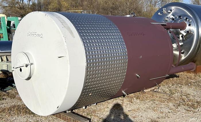Used Tank, 1,200 Gallon, 304 S/st, Jkt, Wine Fermentation Tank #S744894