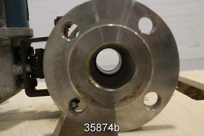 Used Jamesbury 2" Air Operated Ball Control Valve, 5150-3600-TT #35874