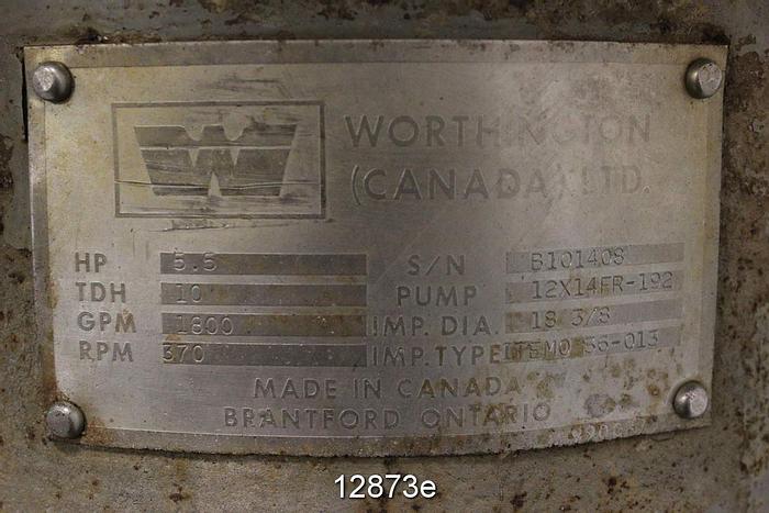 Used Worthington 12x14FR-192 Pump #12873