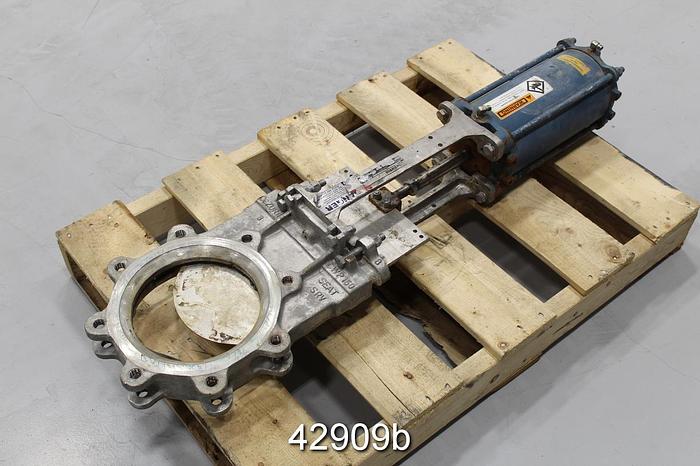 Used Dezurik 8" Air Operated Knife Gate Valve #42909