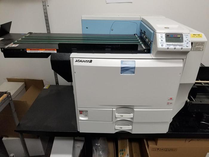 Used 2018 Xante impressia with Enterprise Feeder & Conveyor  Xante impressia with Enterprise Feeder & Conveyor