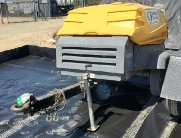 Used 2016 ATLASCOPCO 185 CFM AIR COMPRESSOR