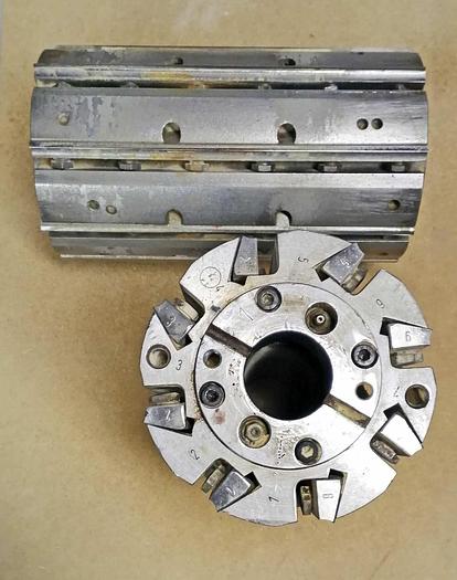 Used REX Planer heads, 310mm x 180mm x 50mm